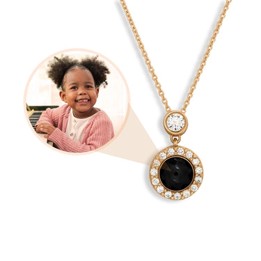 Halo Photo Necklace - Personalised Necklace - Customised Necklace Necklace Brother & Sisters